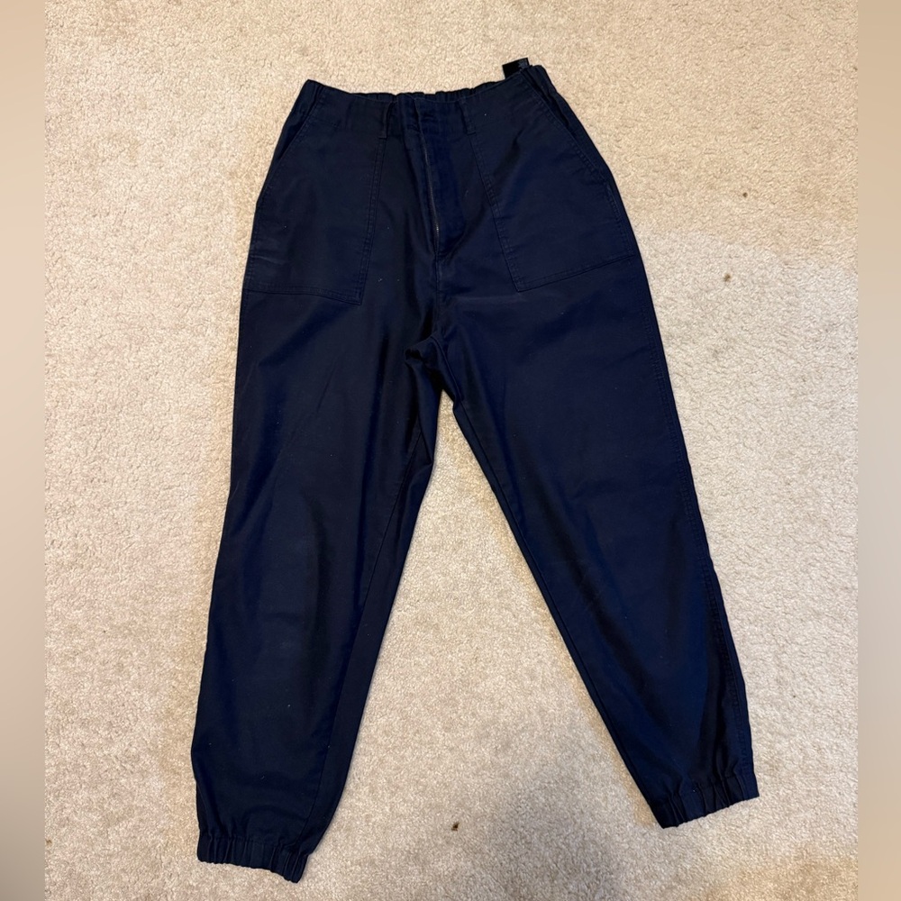 Uniqlo Navy Elastic Cuff Jogger Pants